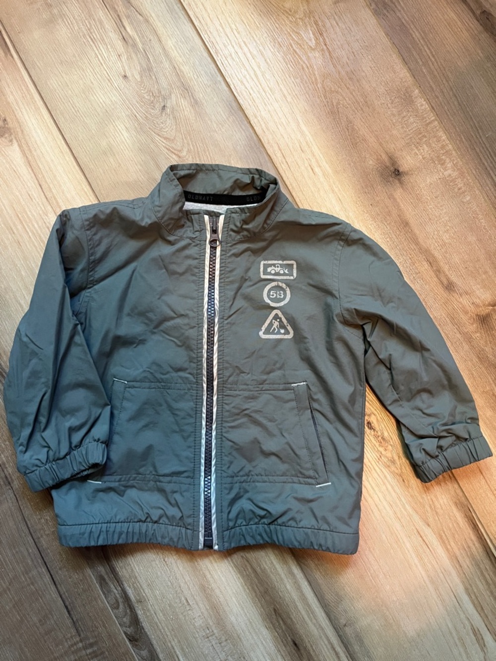 Old Navy Gray and Black Label Jacket Size 18-24 Months